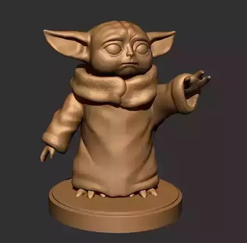 Baby yoda 3D print model