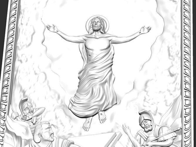 The resurrection of Jesus 3D print model