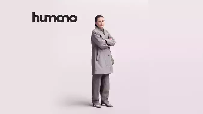 Humano Woman walking in coat -2503-070-4259