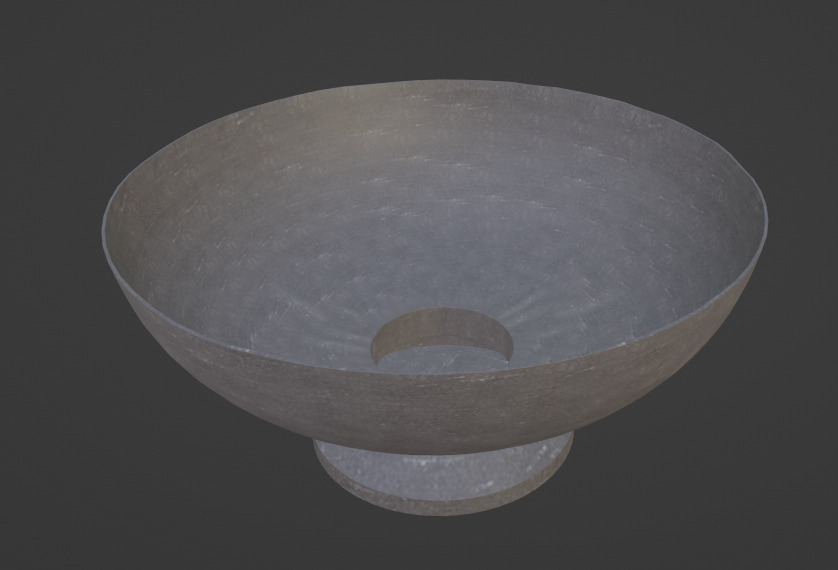 Rustic Centerpiece Bowl 3D model_3