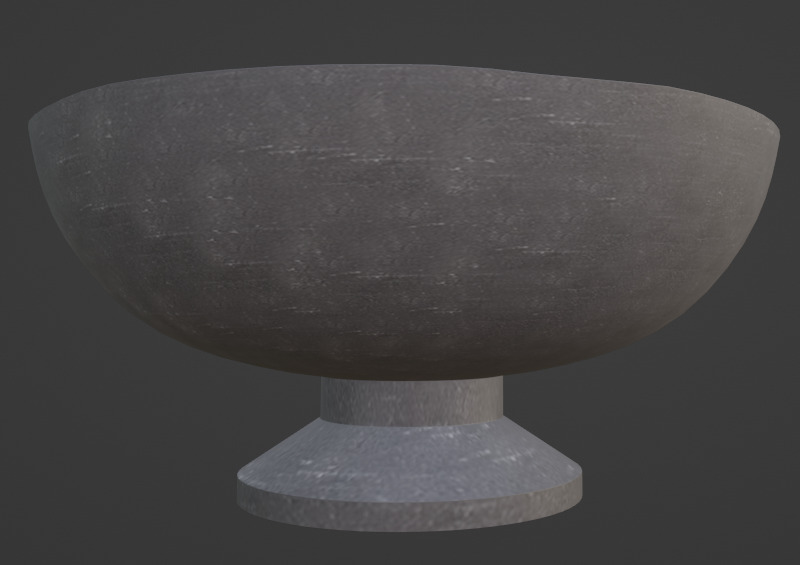 Rustic Centerpiece Bowl 3D model_4