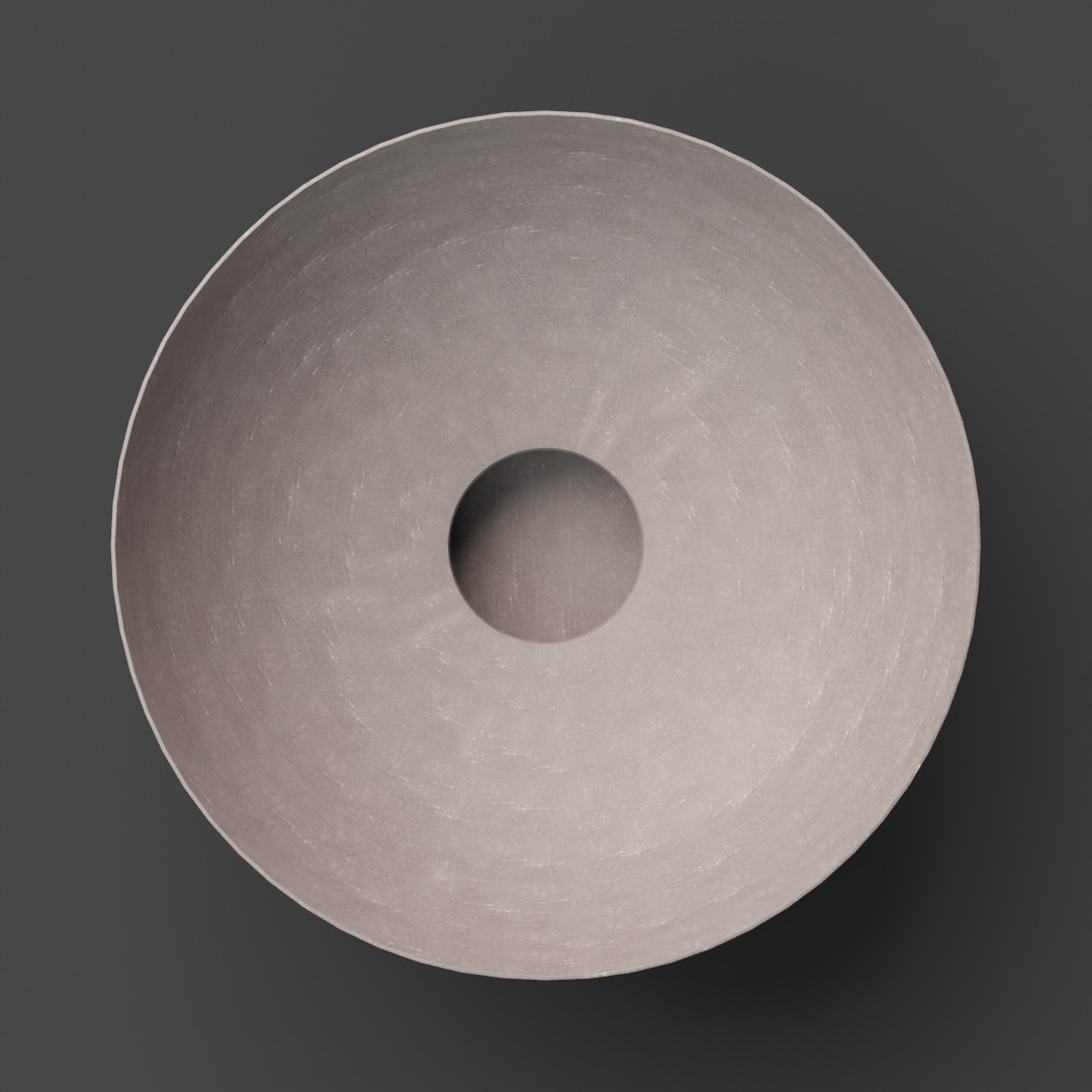 Rustic Centerpiece Bowl 3D model_2