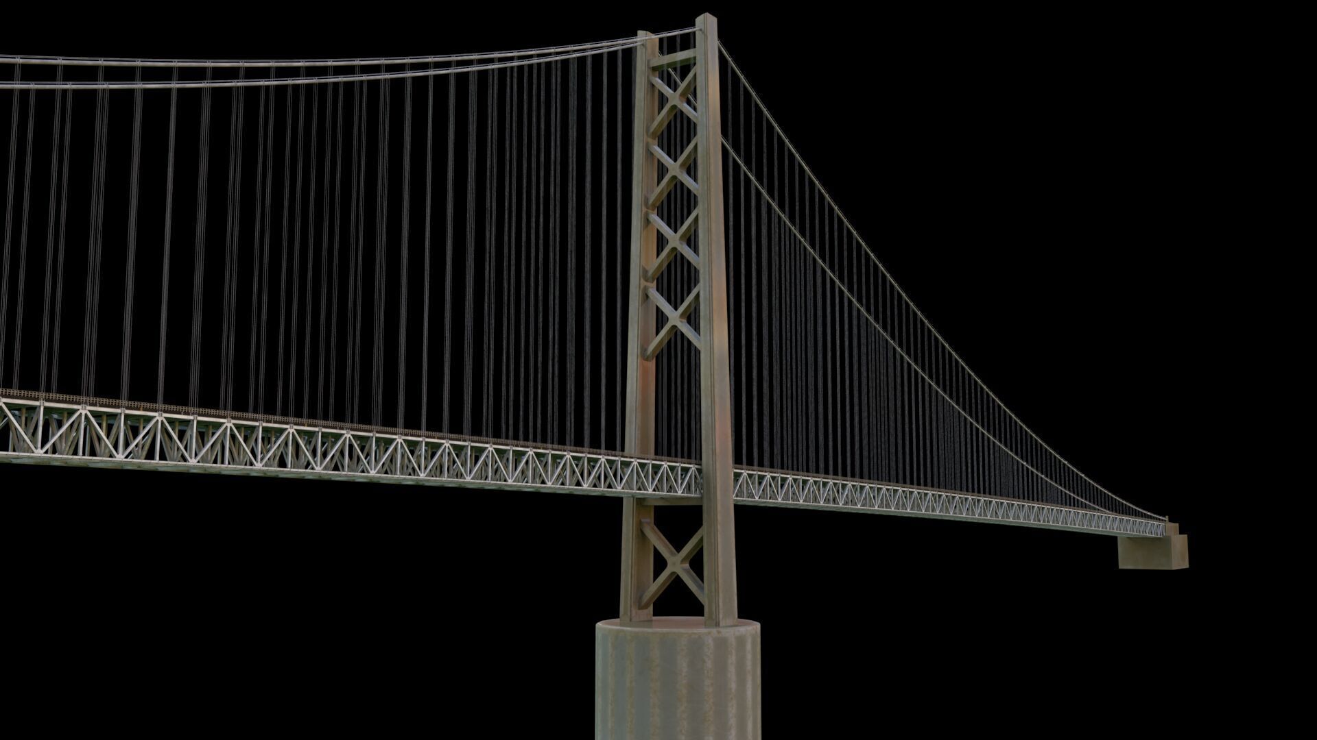 hi details metal bridge 3D model_11
