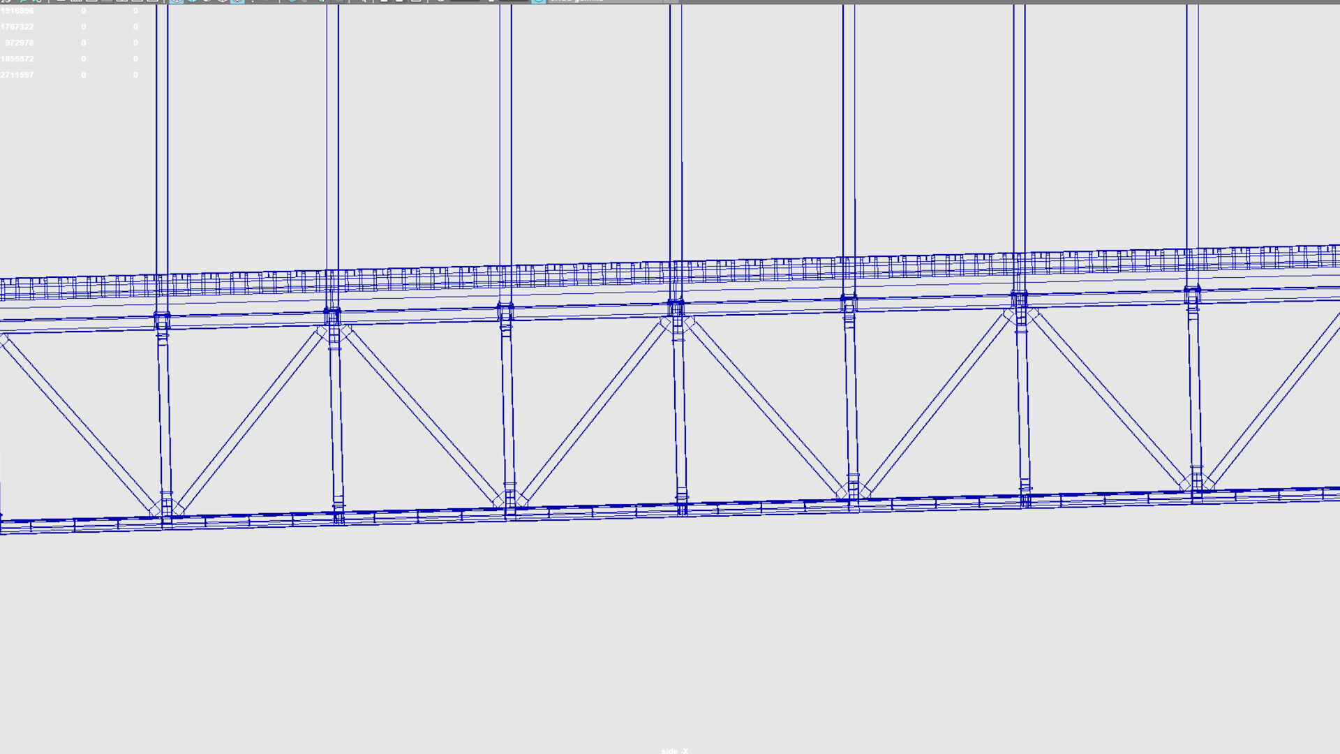 hi details metal bridge 3D model_2