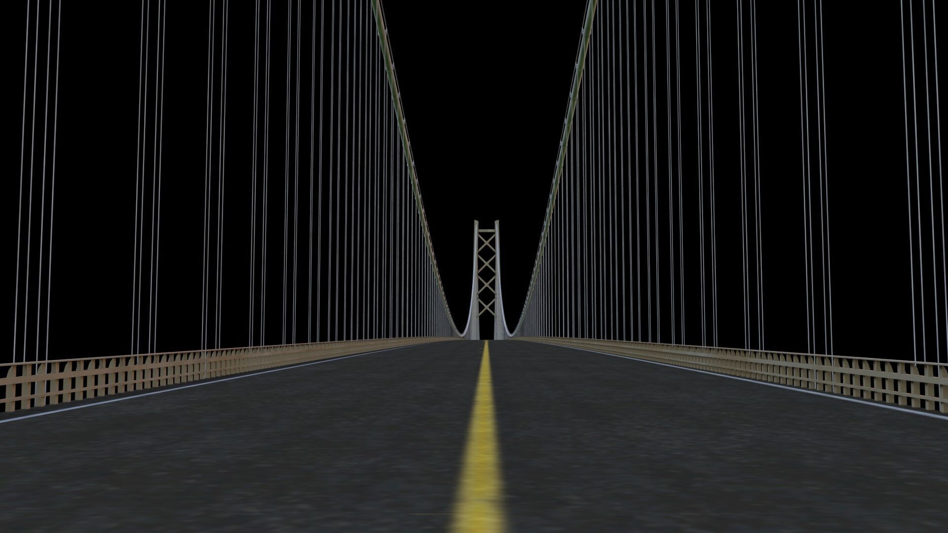 hi details metal bridge 3D model_8