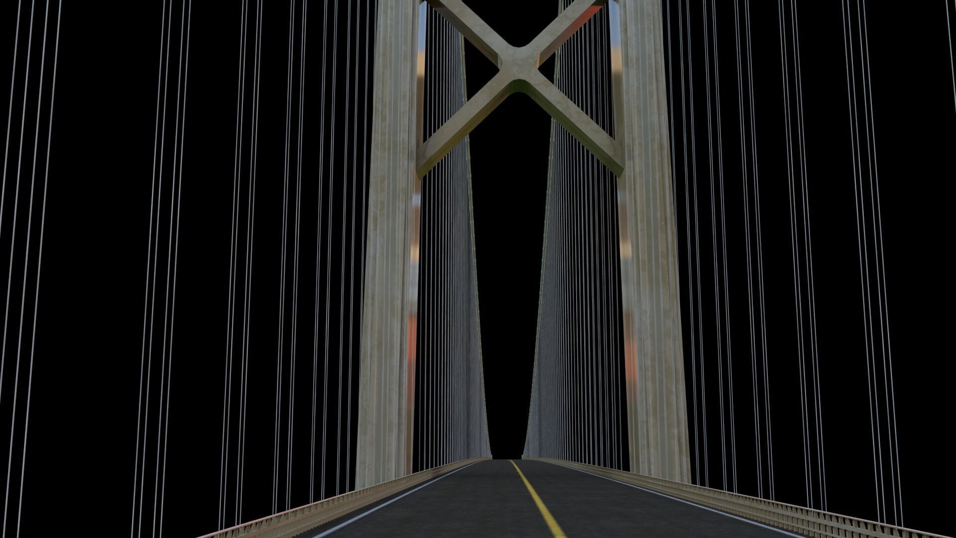 hi details metal bridge 3D model_7