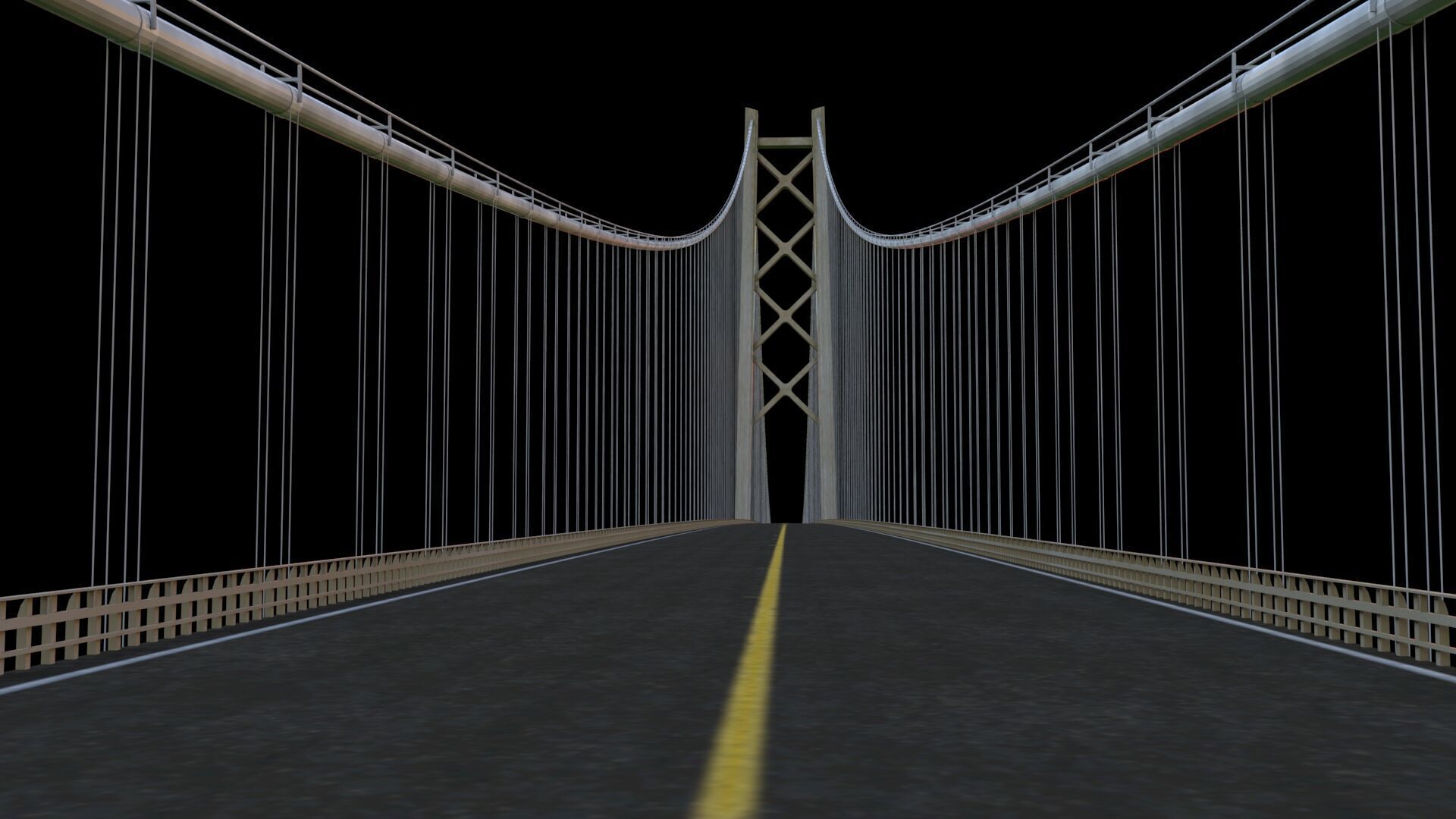 hi details metal bridge 3D model_5