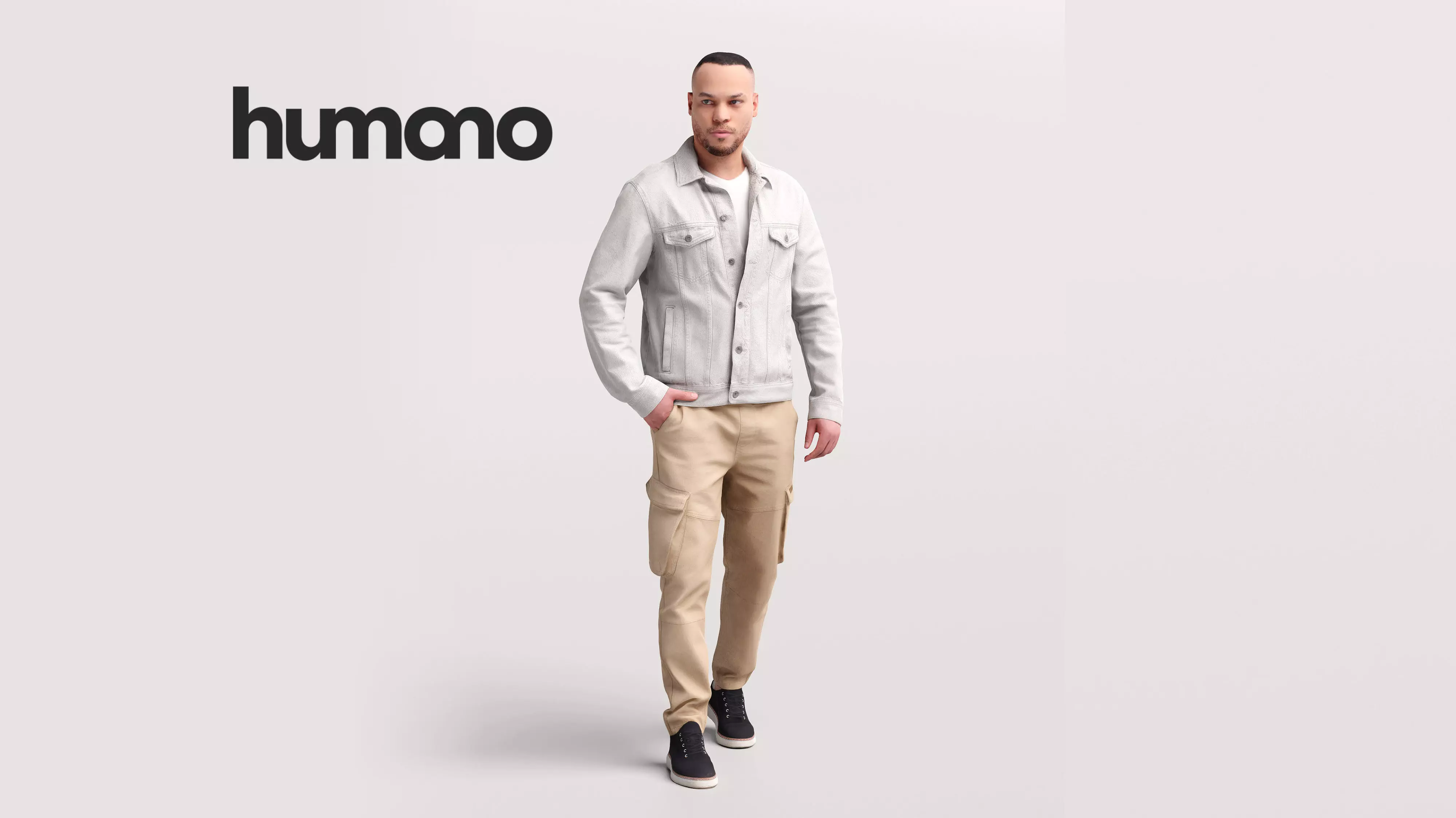 Humano Man walking in coat -2503-066-6797 3D model_0