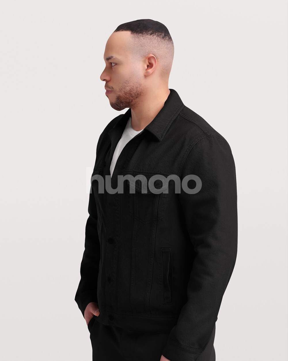 Humano Man walking in coat -2503-066-6797 3D model_10