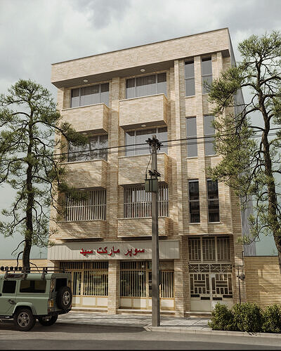 Old Iranian building 3D model
