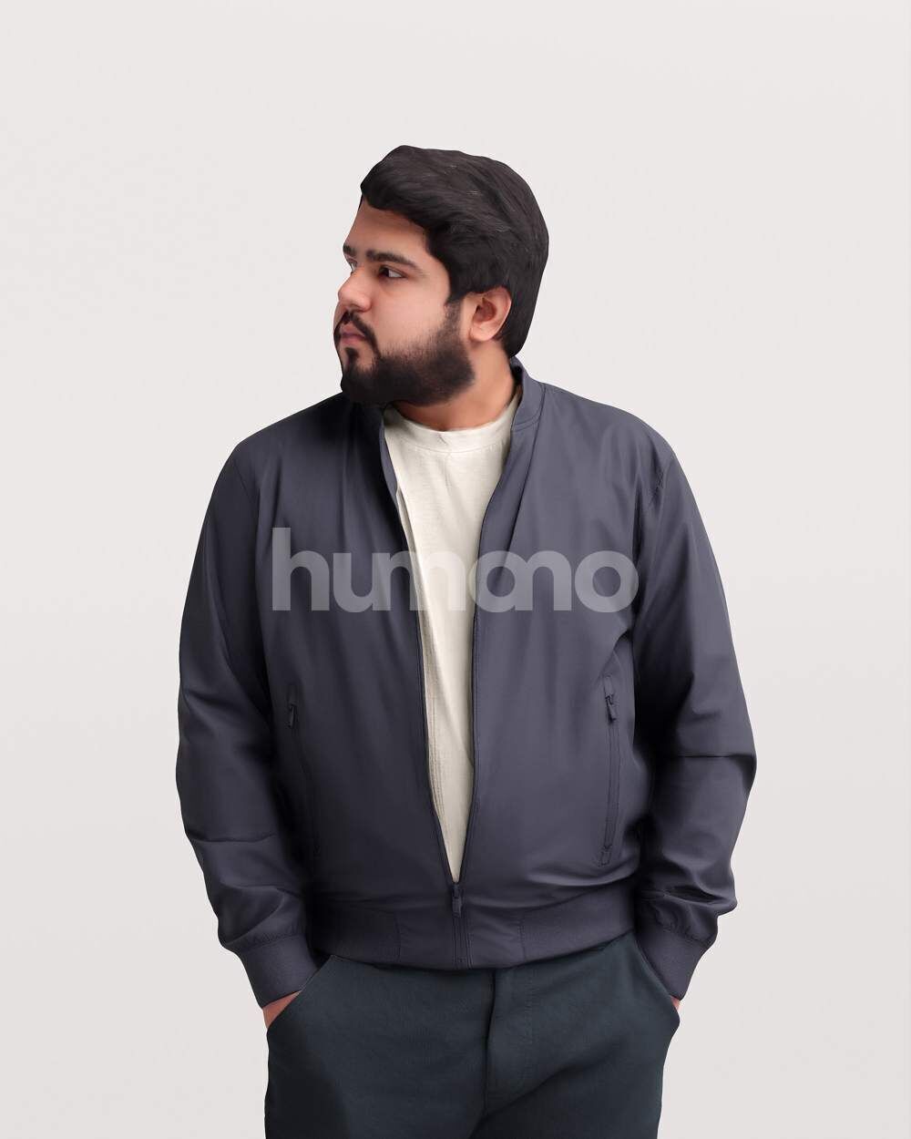 Humano Man walking in coat -2503-065-7048 3D model_9