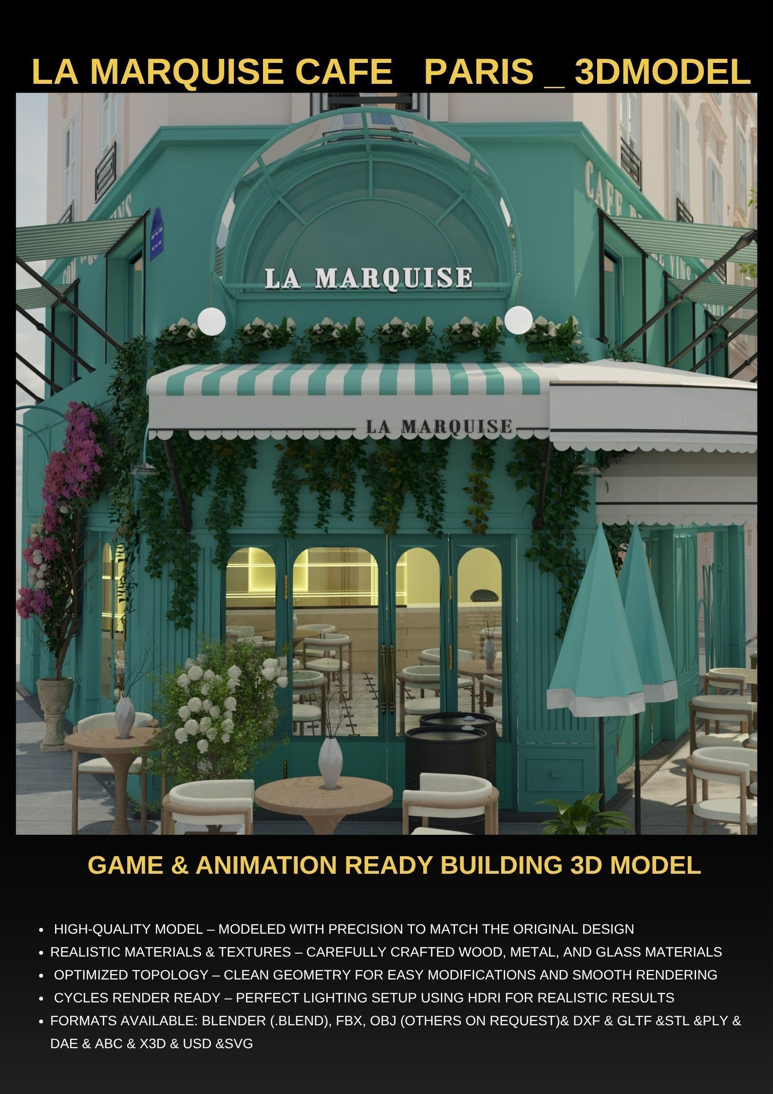 Paris Collection High Quality 3D Model Pack _2