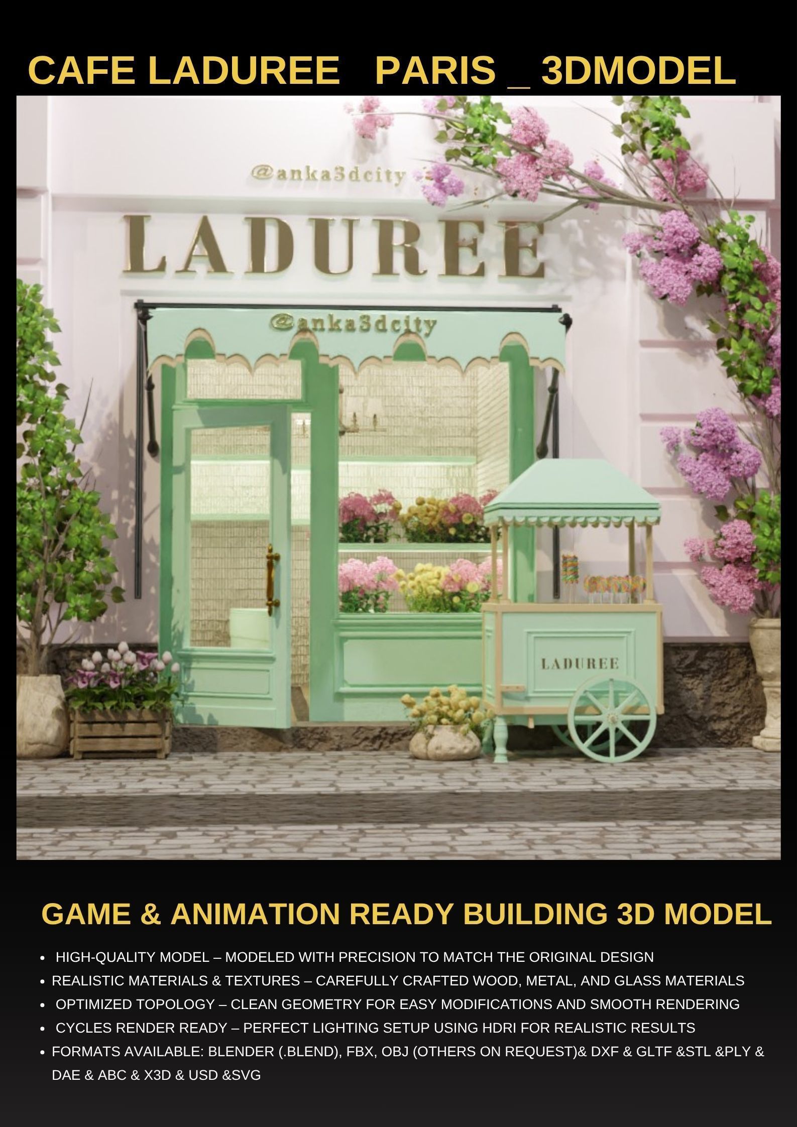 Paris Collection High Quality 3D Model Pack _9