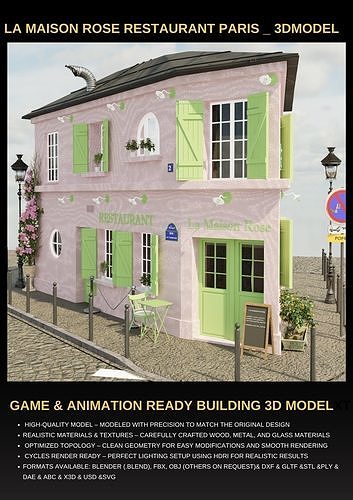 Paris Collection High Quality 3D Model Pack 7