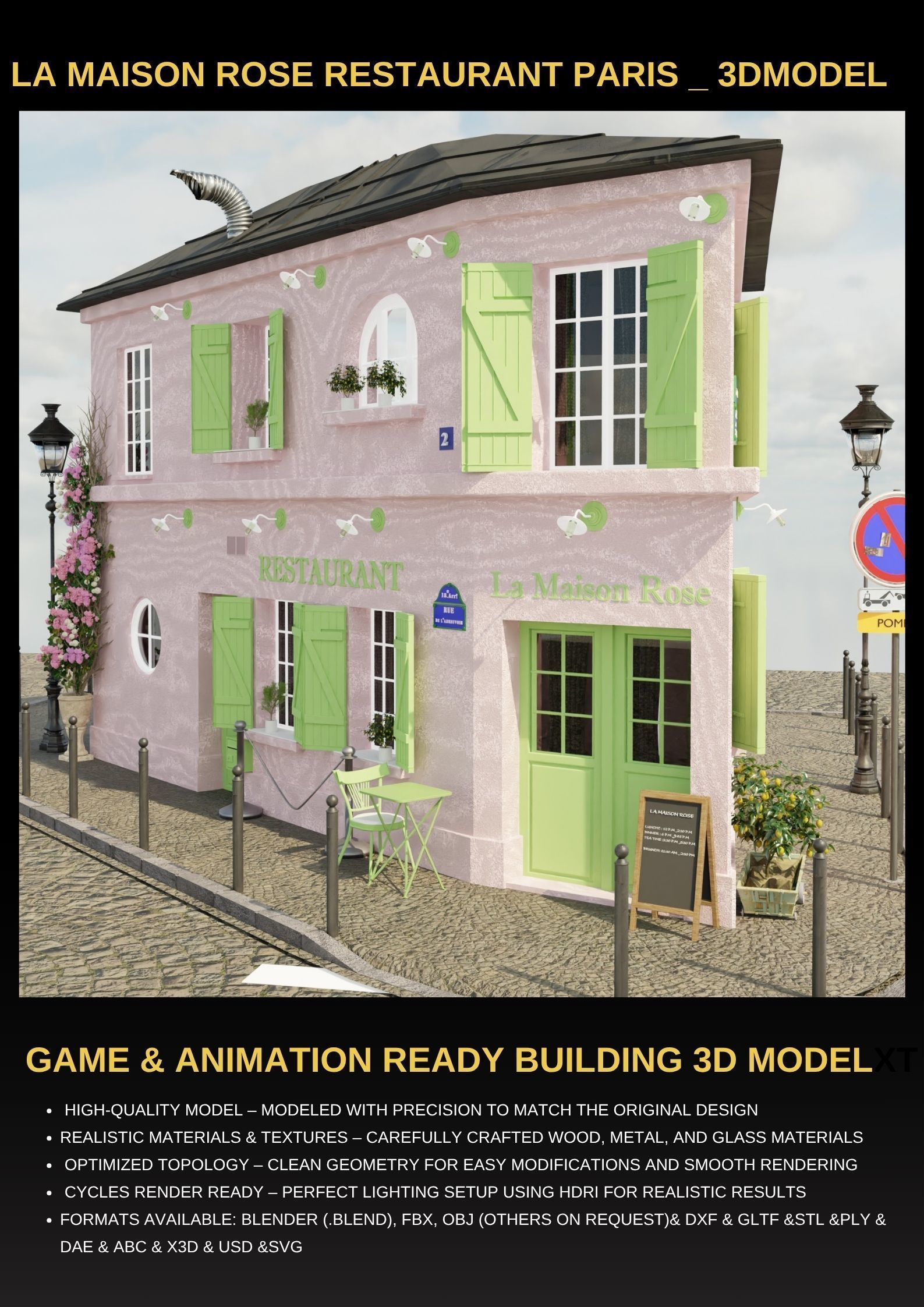 Paris Collection High Quality 3D Model Pack _6
