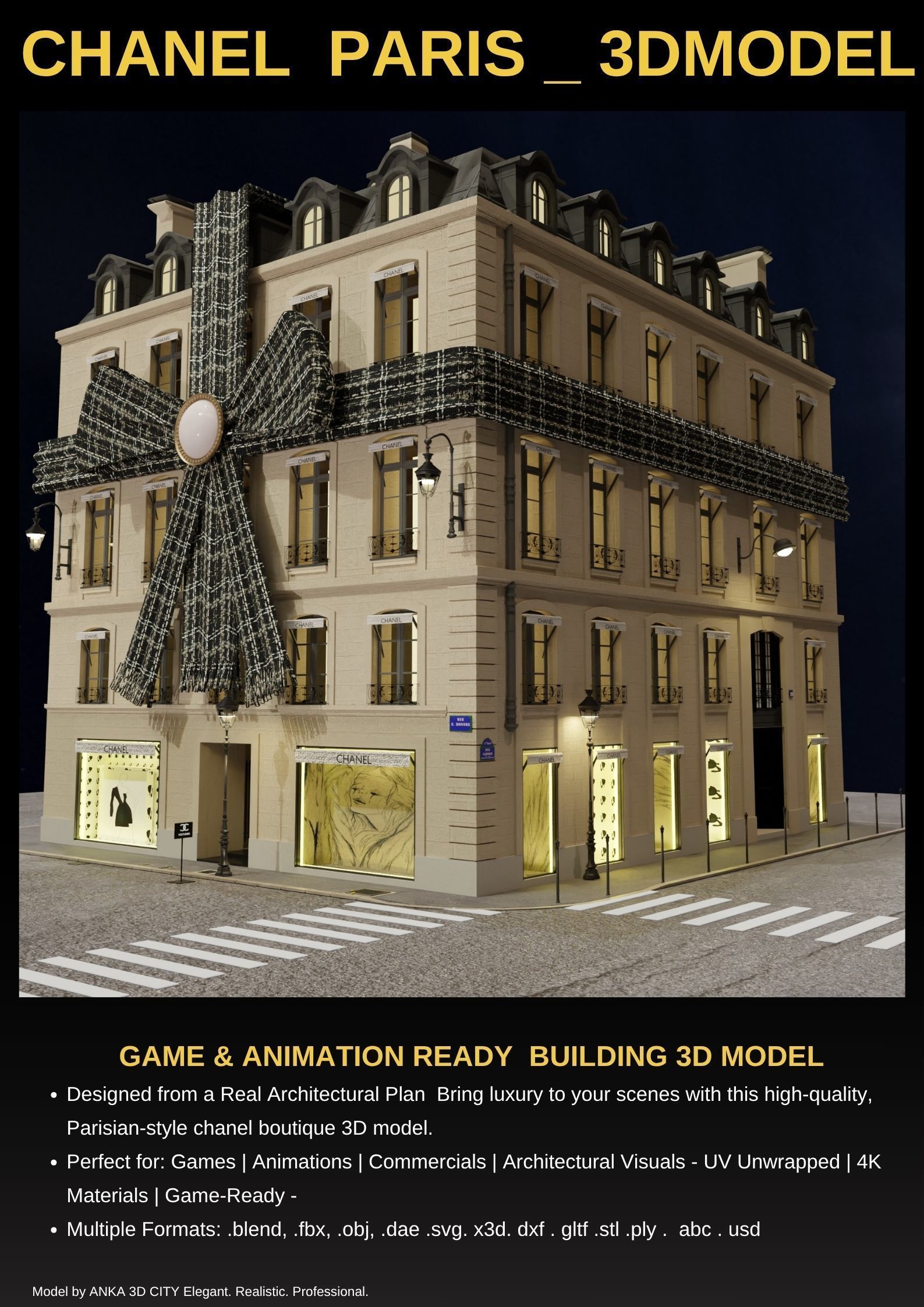 Paris Collection High Quality 3D Model Pack _4