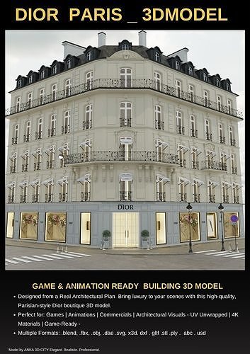 Paris Collection High Quality 3D Model Pack 2