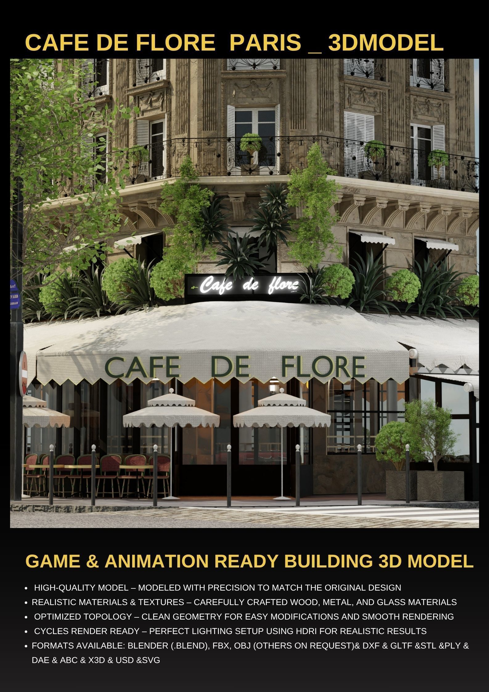 Paris Collection High Quality 3D Model Pack _3