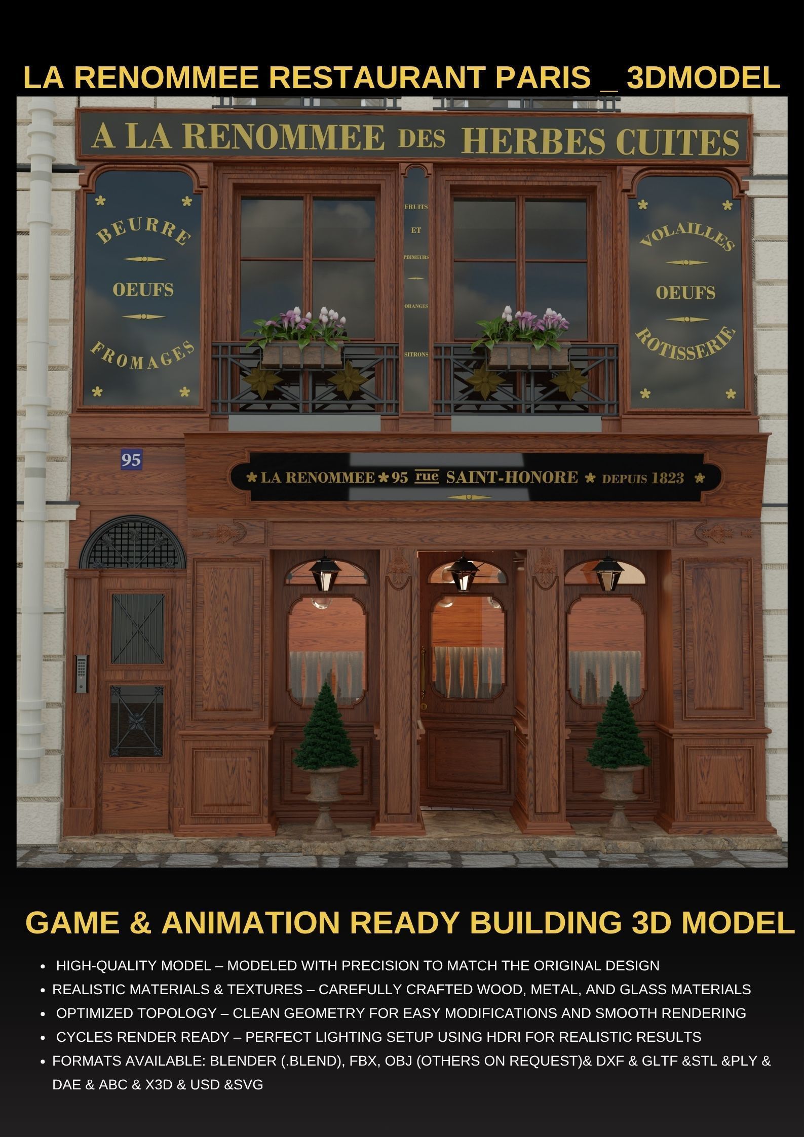 Paris Collection High Quality 3D Model Pack _11