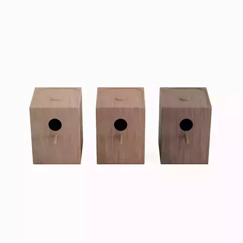 Wooden Birdhouse B Set