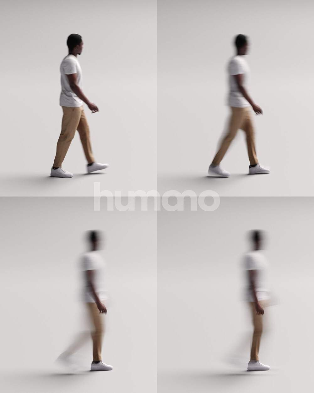 Humano African Man walking -2504-064-4876 3D model_11