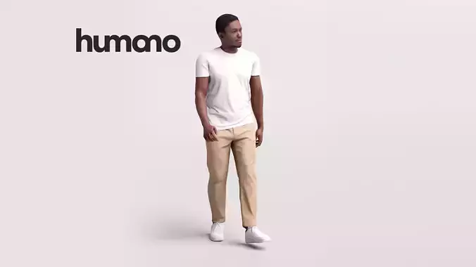 Humano African Man walking -2504-064-4876