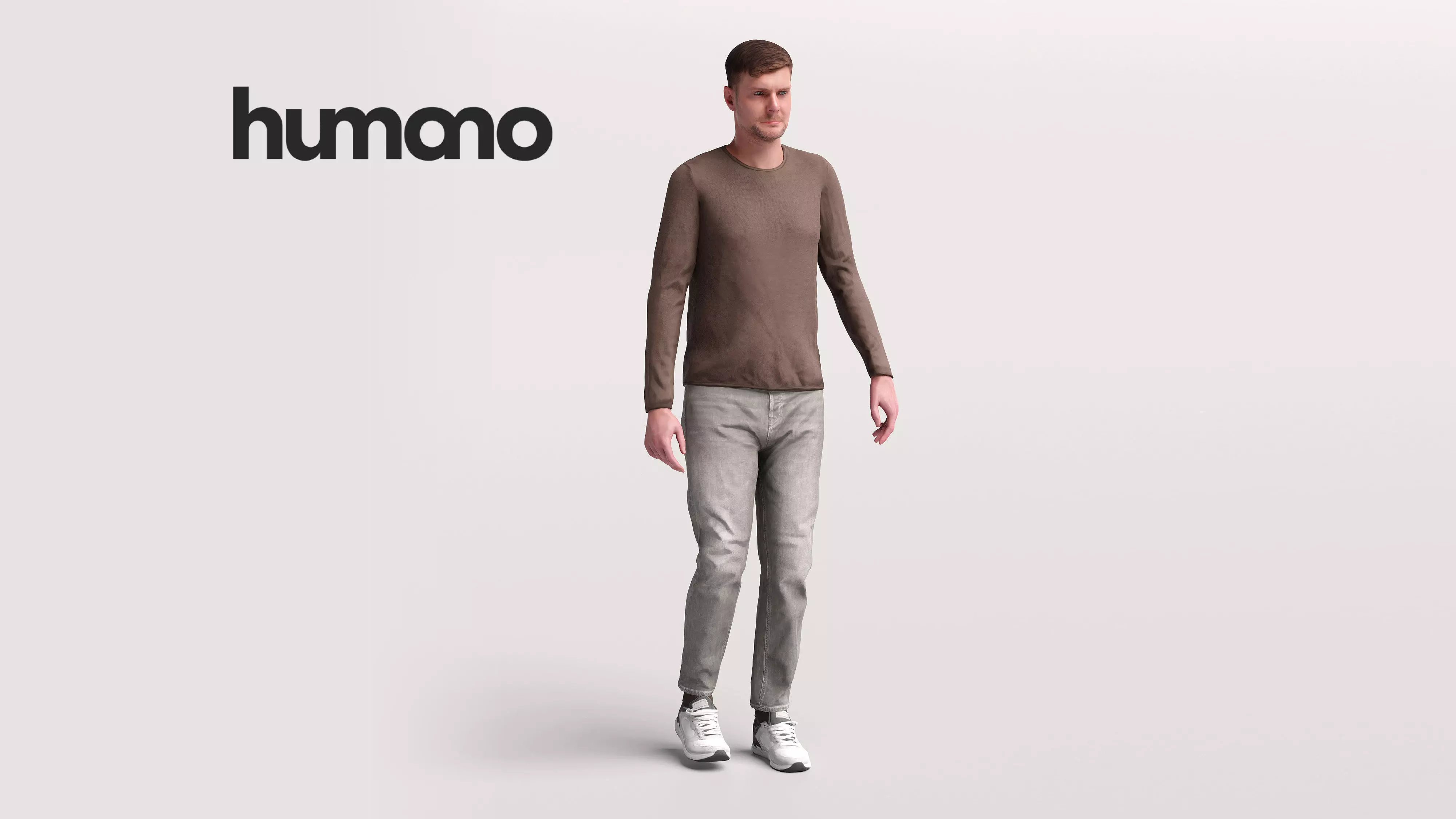 Humano Man walking -2504-056-2632 3D model_0