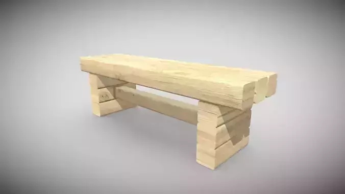 Wooden Bench 