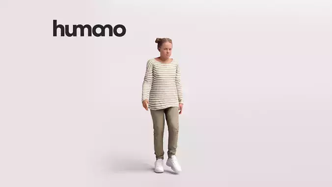 Humano Child Girl walking -2504-027-4383