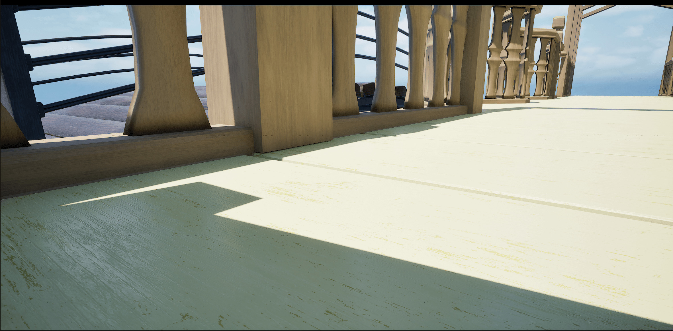 Stylish Wood Bridge Pack Game Ready and Optimized 4 Unique Types Low-poly 3D model_6