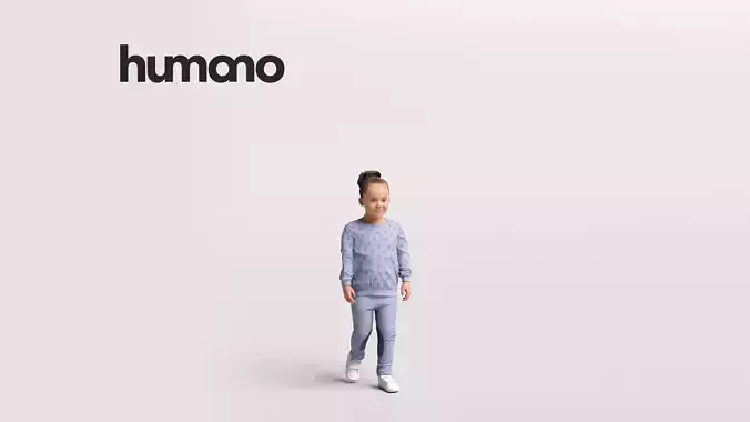 Humano Child Girl walking -2504-013-4340