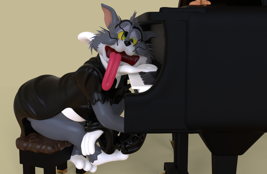 TOM AND JERRY -THE CAT CONCERTO- PARTS AND COMPLETE 3D print model_10