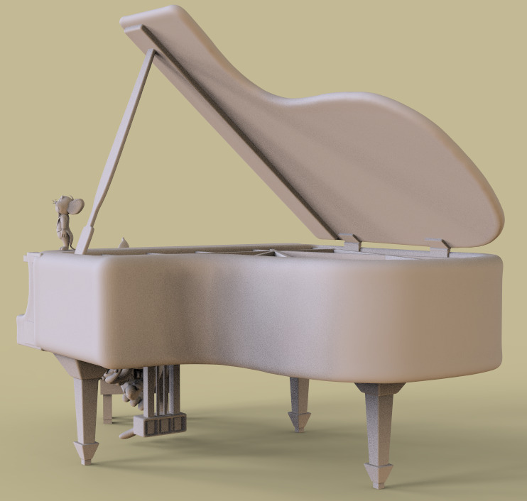 TOM AND JERRY -THE CAT CONCERTO- PARTS AND COMPLETE 3D print model_15