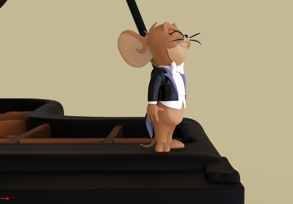 TOM AND JERRY -THE CAT CONCERTO- PARTS AND COMPLETE 3D print model_12