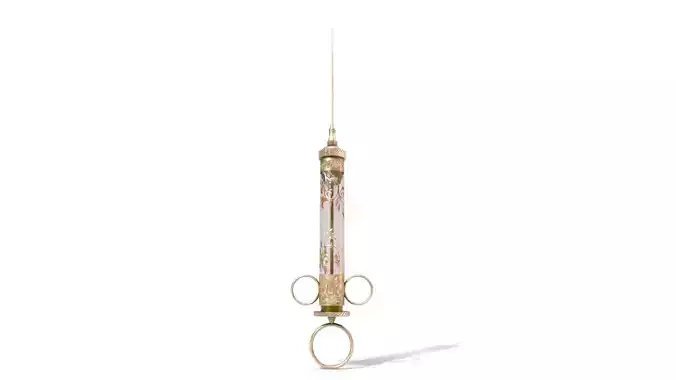 Vintage glass syringe