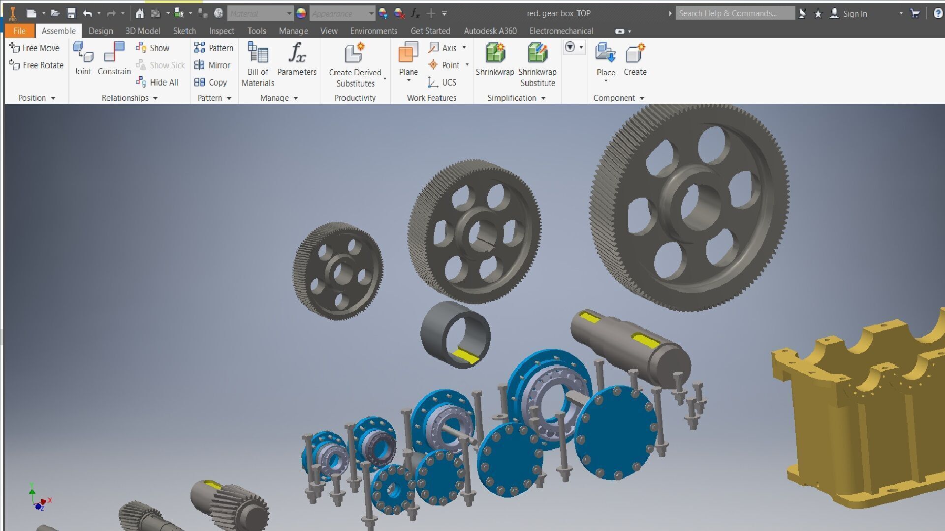 Reduction Gearbox 3D model 3D model_6