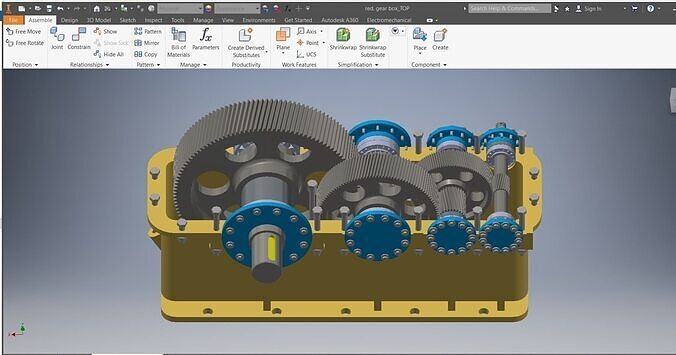 Reduction Gearbox 3D model 3D model