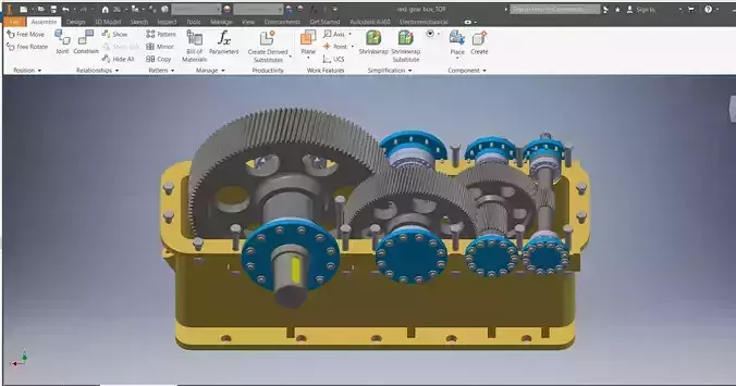 Reduction Gearbox 3D model