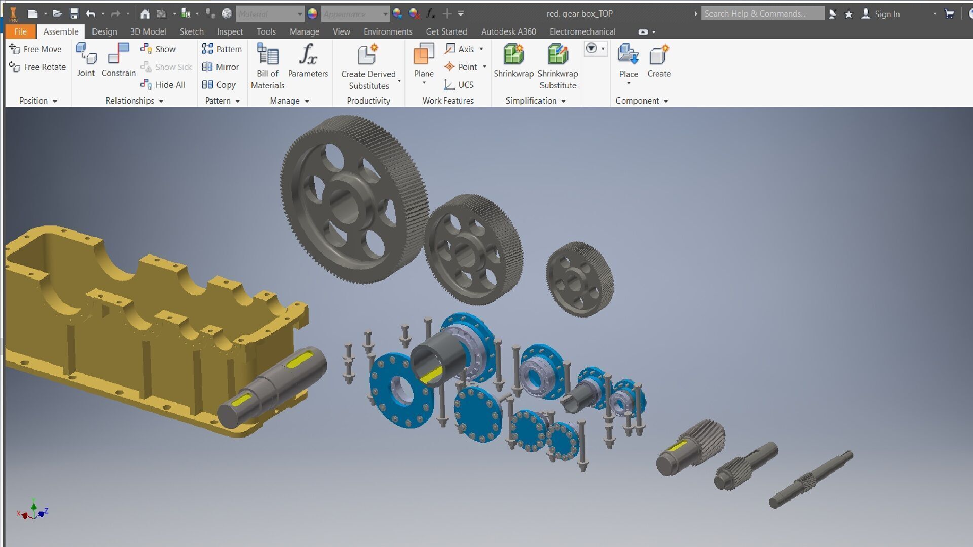 Reduction Gearbox 3D model 3D model_7