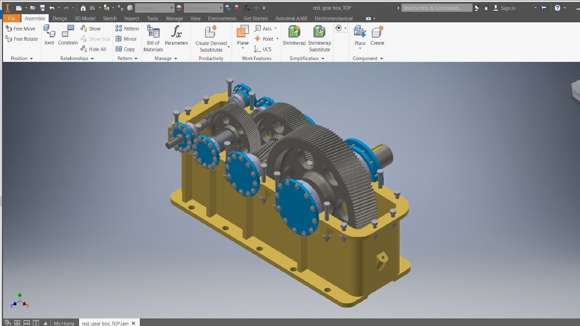 Reduction Gearbox 3D model 3D model_2