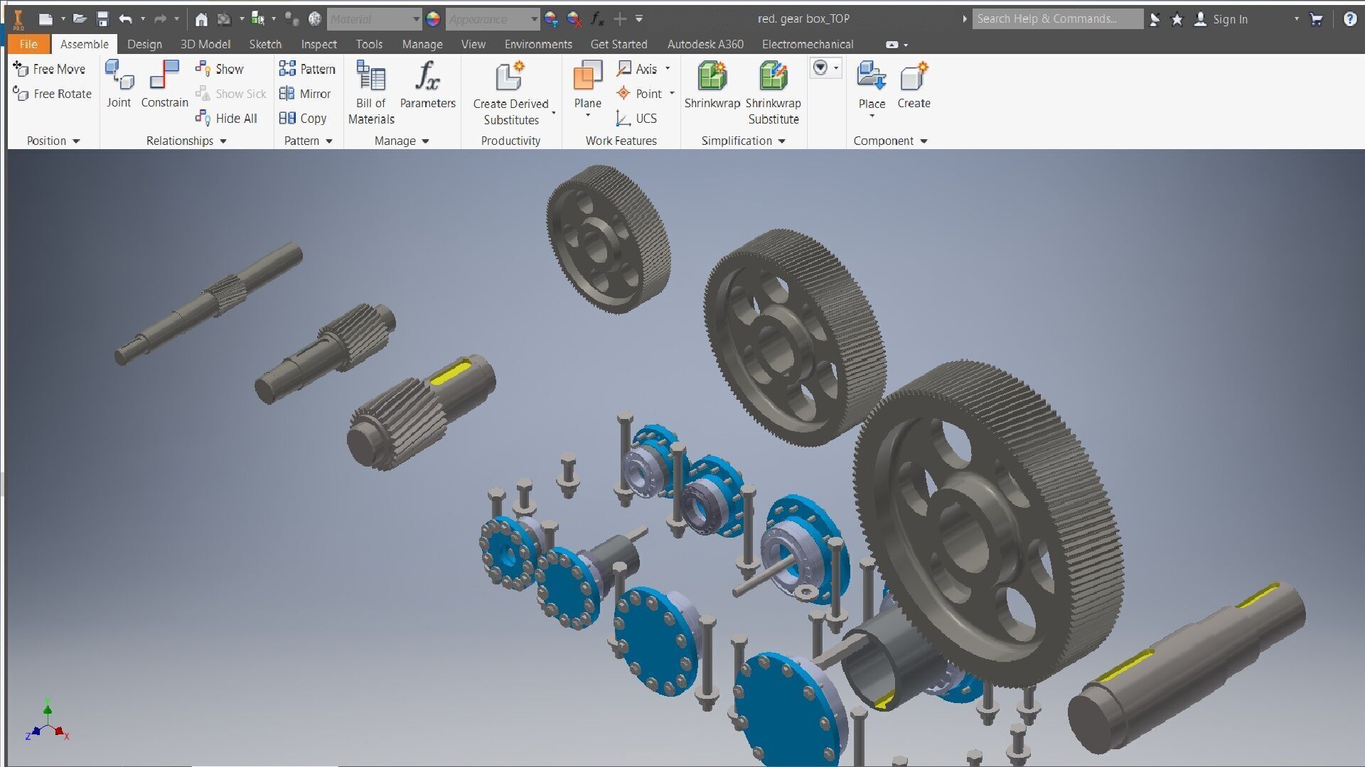 Reduction Gearbox 3D model 3D model_5