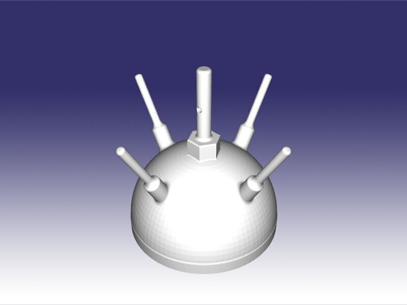 Valmara 69 or V-69 is an Italian bounding anti-personnel mine  3D print model_3