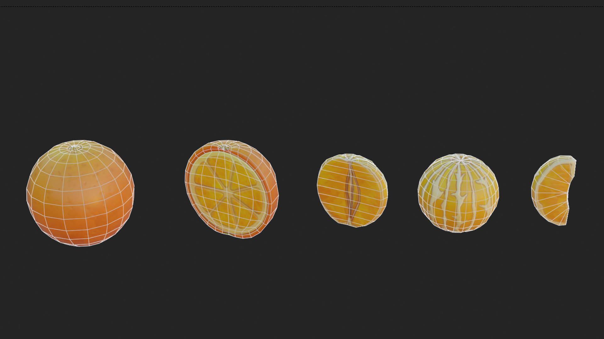 Stylized Fruits Pack 01 Game-ready Low-poly 3D model_28