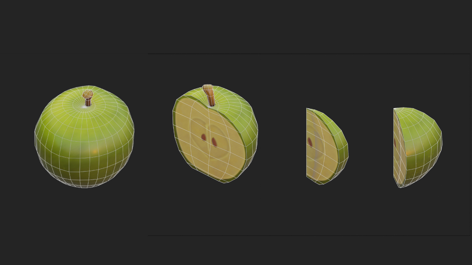 Stylized Fruits Pack 01 Game-ready Low-poly 3D model_5