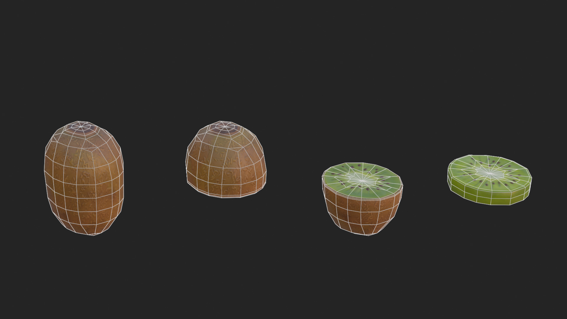 Stylized Fruits Pack 01 Game-ready Low-poly 3D model_24