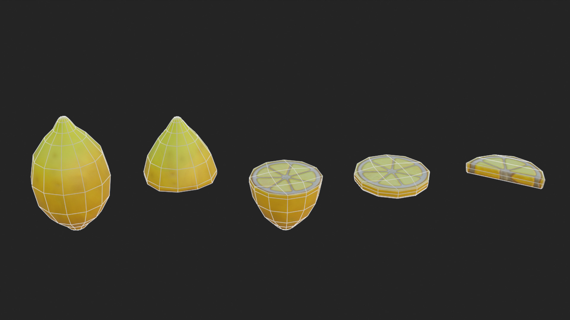 Stylized Fruits Pack 01 Game-ready Low-poly 3D model_25
