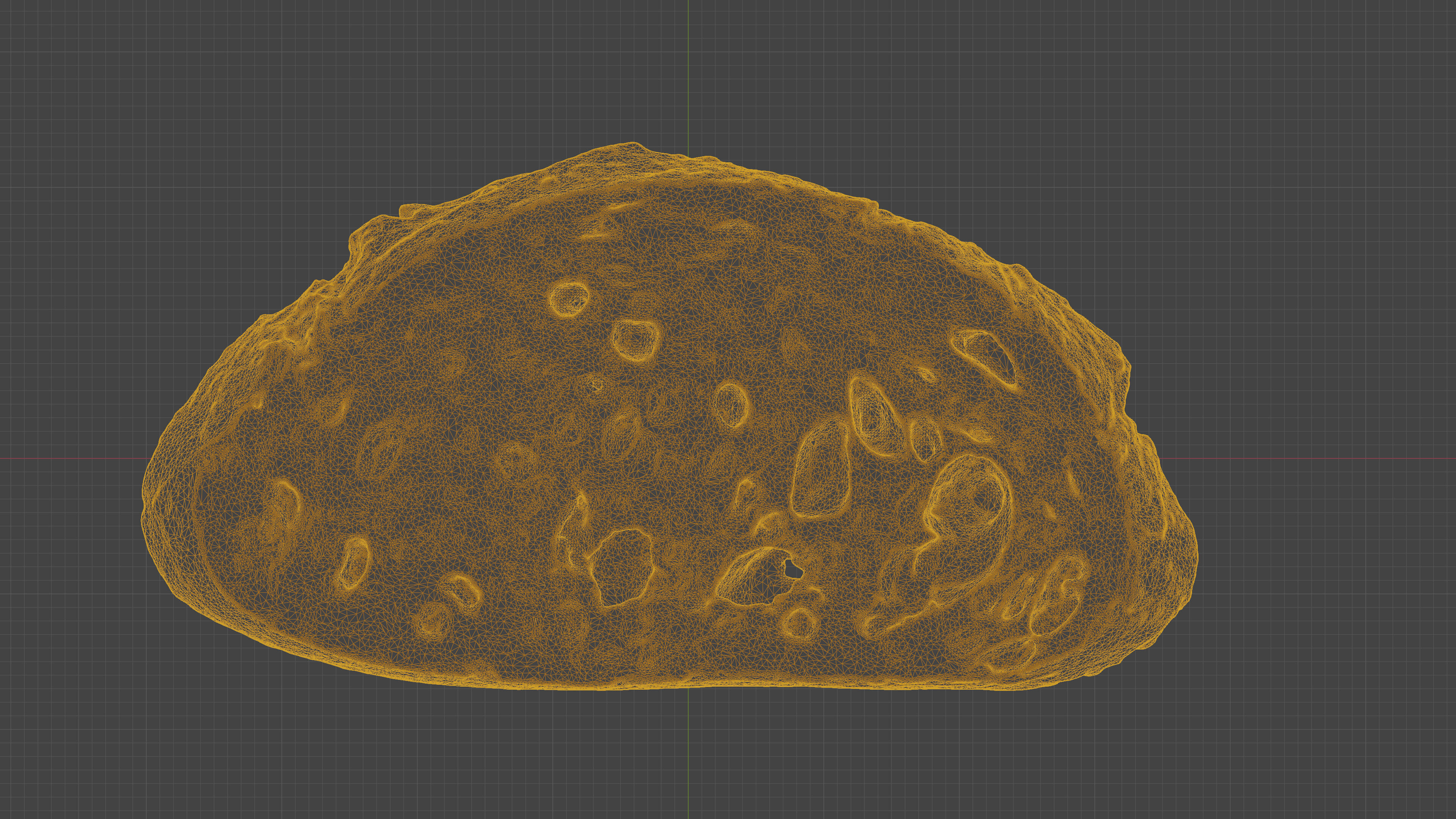 Scanned sliced bread Low-poly 3D model_17