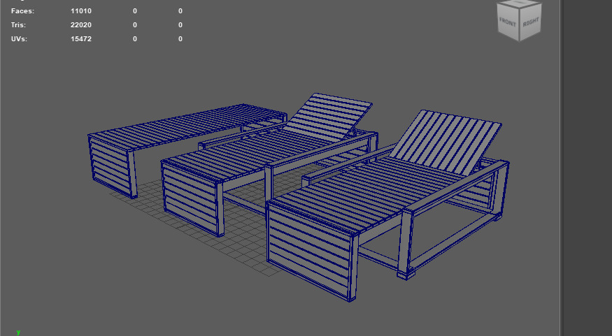 Sunbeds  3D model_15