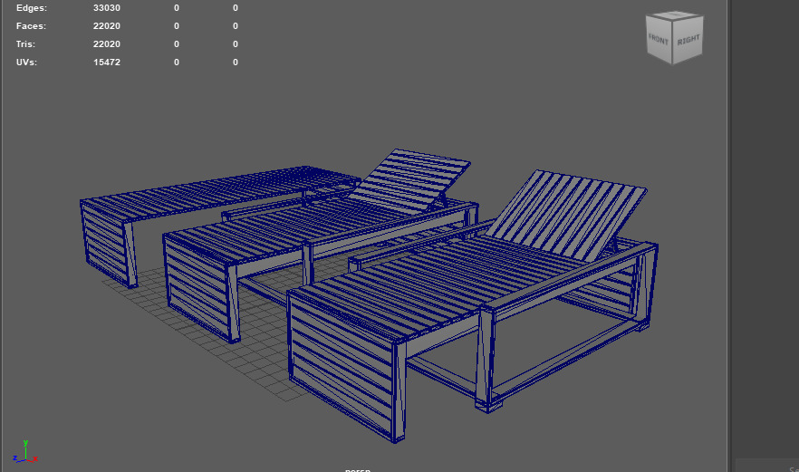 Sunbeds  3D model_13