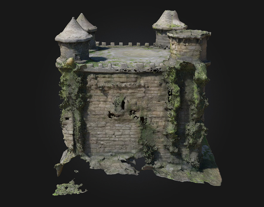 Fortress Entryway   Medieval Stronghold Gate Model 3D model_8